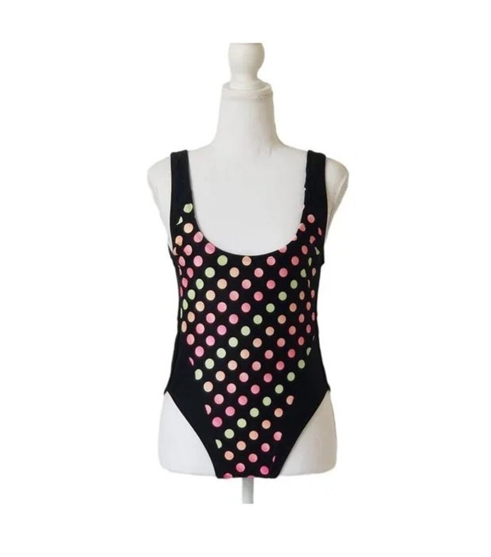 Swimsuits Polkadot & stripes one piece  - Size S